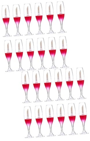 Ipetboom Flacons en Verre De Vin Bouteille De Brillant À Lèvres Contenants À Lèvres Transparents Contenant De Couleur pour Les Lèvres Bouteilles De Brillant À Lèvres Tube De Stockage De