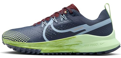 Nike Damen W React Pegasus Trail 4 Laufschuhe, Thunder Blue/Lt Armory Blue-Chlorophyll, 40.5 EU