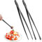 Pinzas de Cocina Acero Inoxidable Juego de 2 Unidades(2x30.5cm): GEEKHOM Largas y Finas - Para Cocinar, Asar, Hornear, Freír, Barbacoa, Ensaladas y Postres - Profesionales para Chef y Hogar