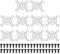 PATIKIL 30mm Fan Grill with Screws, 10 Pack Chrome Plated Iron Frame Ventilator Grill Protector Mesh Dustproof Case Cover for Computer PC, Silver Tone