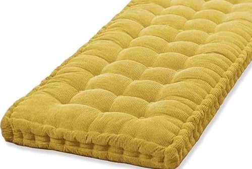 Bankkissen Bankauflage 1/2/3 Sitzer ,90x40/100x40/120x40/150x50/160x40/160x50cm Sitzauflage 10cm Dickes Outdoor Sitzkissen Bank, Rechteckiges Bankpolster, Waschbar Gartenbank Auflage(Color:3a,Size:110