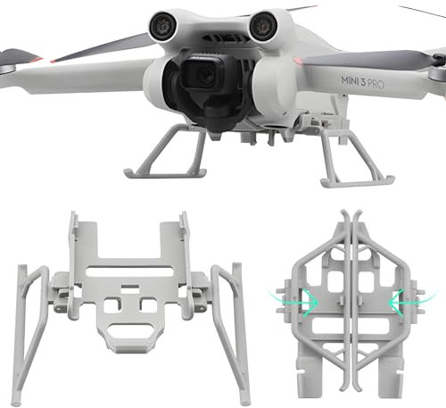 Tosiicop Mini 3 Pro Landing Gear Foldable - DJI Drone Accessories Extension Kit Quick-Release Landings Gears Legs
