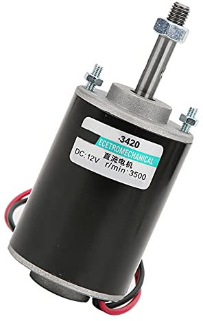 Motore a Corrente Continua 12 V, Motore a Magneti Permanenti con Motore Elettrico 30 W a Basso Rumore CCW CW per Generatori Fai Te, Macchine per Zucchero Filato e Altro