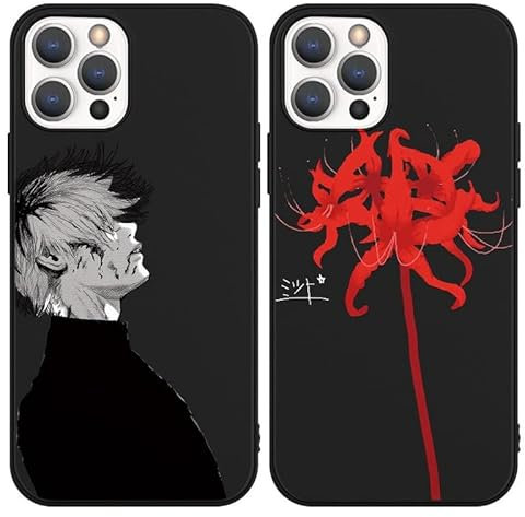 Yomyejisoo [2 Stück] Handyhülle für iPhone 16 PRO -6.3 Hülle, Anime Manga Premium TPU Silikon Case Kratzfest Stoßfest Fallschutz Schutzhülle für iPhone 16 PRO, A3