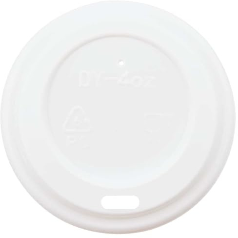 vidaXL Deckel für Pappbecher Ø60 mm 4oz 1000 Stk. Weiß Kunststoff