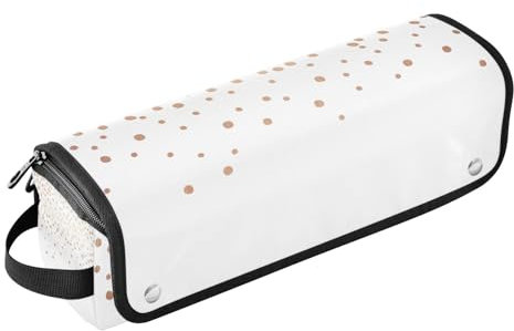 Estuche de viaje 2 en 1 para rizador con alfombra resistente al calor, bolsa de almacenamiento para plancha plana, herramientas calientes y accesorios para el cuidado del cabello, bolsa de viaje de