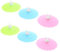 TOPBATHY 6 Piezas Tapa De Taza De Silicona De Conejo Pantalla De Salpicaduras Tazas De Café Helado Vajilla Ramequines Tapa De La Olla De Combustible Tapas De Silicona Salpicar Gel De Sílice