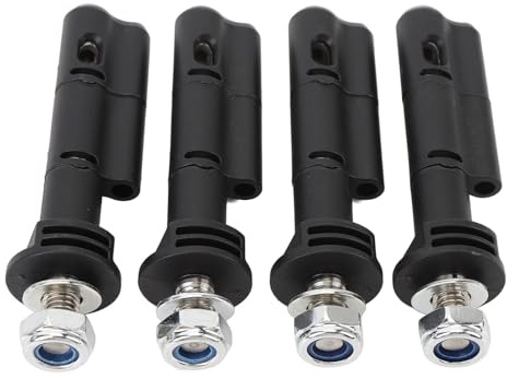 Fockety 4-teiliges 17-mm-Befestigungsstift-Set, Sicherheits-Befestigungsstifte für Bergungsbretter, Befestigungsstifte mit um 360 Grad Drehbarem Gelenk, für MaxTrax MKII LITE,
