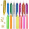 Glitter Glue Pens for Kids, 15 Colors Glitter Pens for Arts and Crafts, Rainbow Glue Sticks for DIY Bottle Decor, Projects Scrapbooking, Grad Caps, Cards Decorating Supplies