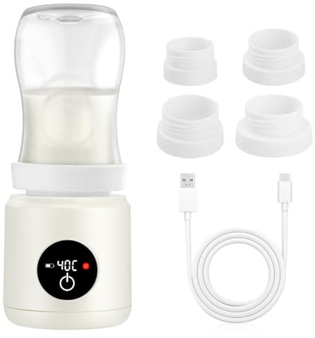 Scaldabiberon Portatile, Scaldabiberon Elettrico da Viaggio, Riscaldamento Rapido e Controllo Intelligente Della Temperatura, per Philips Avent, Mam, DRBROWNS, TOMMEE TIPPEE