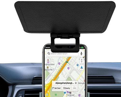 Parasol para teléfono para Bicicleta, Parasol para teléfono al Aire Libre, Parasol antirreflejos para Smartphone, Panel de protección UV Plegable para teléfonos celulares