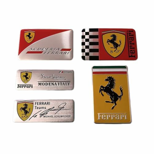 GRZZCYBF Adesivo Laterale per Auto per Ferrari 430 Scuderia,Logo Emblema Adesivo Auto Distintivo Laterale Decorazione Esterna Accessori Auto Esterni