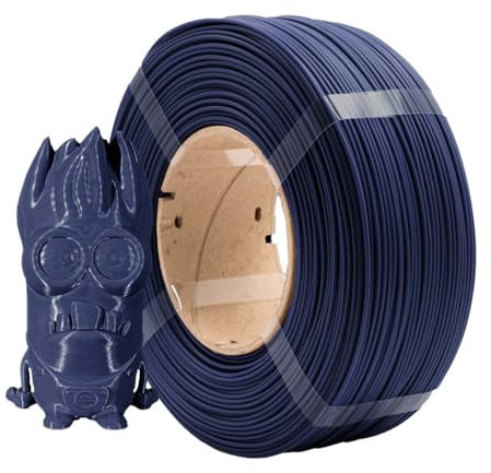 AzureFilm PLA Filament Nachfüllpackung 1,75 mm für 3D-Drucker, 1-kg-Spule – Kompatibel mit AzureFilm Master Spool und Bambu Reusable Spool (Marineblau, 1 kg)
