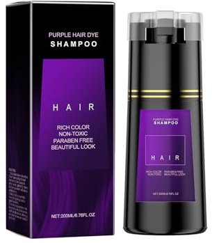 Violettes Haarfärbe Shampoo, Hair Dye Shampoo, Intensiviert Lebendige Violette Und Lavendeltöne, Farbverlängerung Mit Pflegender Reinigung, Lang Anhaltende Farbbrillanz, Einfache Heimanwendung