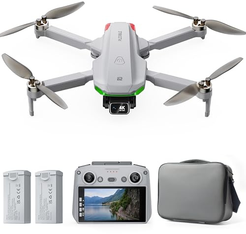 Drone with EIS 4K Camera for Adults, GPS Drone with Screen on Controller, 70 Mins Flight, 10KM Long Range Transmission, AI Track & Orbit Mode, Follow Me, Under 249g, Mini Drone for Beginner
