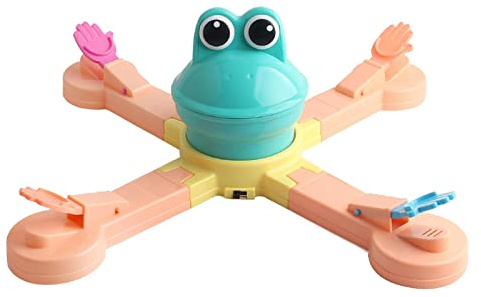 RoaQinFo Fütter die Frosch Brettspiel Gesellschaftsspiel Kinder Elektrisches Musikspiel mit Bewegung Lustige Spielfigur für Geschenk Party Familienfreizeit