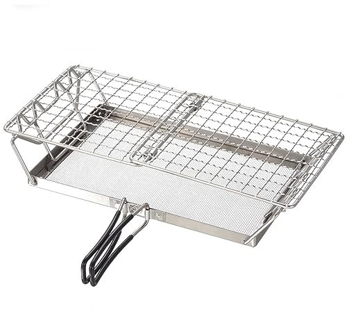 Yctze Tostapane da Campeggio Pieghevole Tostapane per Pane in Acciaio Inossidabile per Campeggio, Zaino in Spalla e Picnic con da Pieghevole, da, da, per Pane,