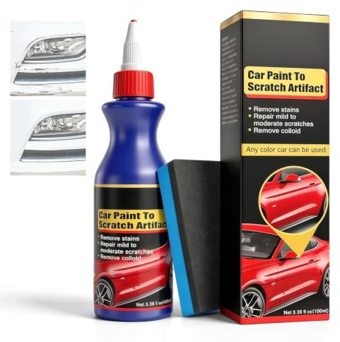 Kratzerentferner Auto 100 ml – Hochglanz-Polierpaste gegen Lackkratzer & Schrammen, wasserbasiert, für neuwertigen Glanz bei allen Lackfarben