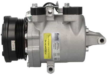 NISSENS 890624 A/C Kompressor für Klimaanlage Klimakompressor mit ID: MSC90CAS Kältemittel: R134a PAG 46 mit 90mm Riemenscheibe Rillen: 4