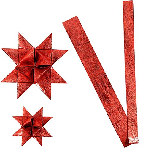 Creativ Company 24392 Bastelpapier 32 Blatt Kreatives Papier (Kunstpapier, 32 Blatt), Rot
