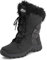 Polar Donna Trapuntato Pelliccia Ecologica Cuff Inverno Anatra Suola Di Gomma Durevole Neve Pioggia All'Aperto Stivales - Nero Pelle - UK5/EU38 - YC0654