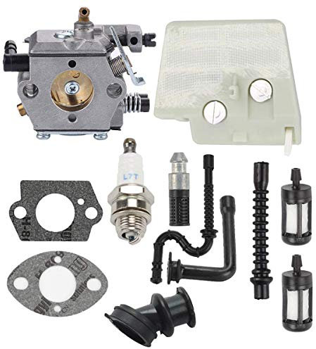 Hippotech WT-194 Vergaser mit Luftfilter Ersatz für Stihl 024 026 MS240 MS260 024AV 024S Ersatz für Walbro WT-194-1 WT-22 Kettensägenvergaser ersetzt 11211200611