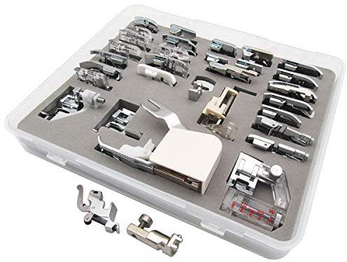 ckpsms Marque -# KP-19024+CY-7300L+001947.70.00 Pieds DE Pied DE PRESSEUR (en Total 32 pièces) ADAPTÉS pour BERNINA Old Style Machine530 730 830+