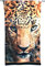 Tex Family Strandtuch aus Frottee Leopardenmuster, groß, 90 x 170 cm