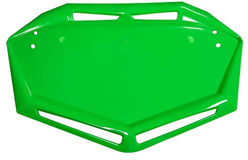 cyclingcolors BMX Plate Bracket Number Fork Head Bike Trial Aero Design Plastic Competition MTB Motocross MX Motorcycle Quad Kart Cross Karting Enduro (Green)