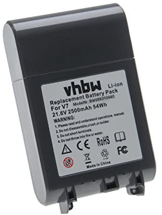 vhbw Batterie Compatible avec Dyson SV11, V7, V7 Animal, V7 Motorhead Pro aspirateur, Robot électroménager (2500mAh, 21,6V, Li-ION)