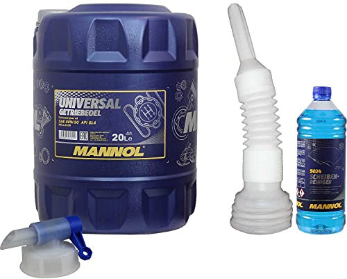 QR-Parts Set 20 Liter 85454803 5024 DIN61 MN8107-20 CT4503 1 Original MANNOL Scheiben-Reiniger -70 °C Frostschutz Konzentrat Universal Getriebeöl 80W-90 API GL 4 Auslaufhahn