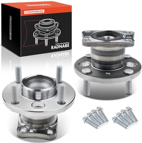 Frankberg 2x Radlager Radlagersatz Hinten Links Rechts Flansch-Rad ⌀131,2 Mit ABS Magnetring Kompatibel mit Fiesta VI CB1 CCN KA+ FK UK Fiesta VI Van Fiesta Replace# HA590367