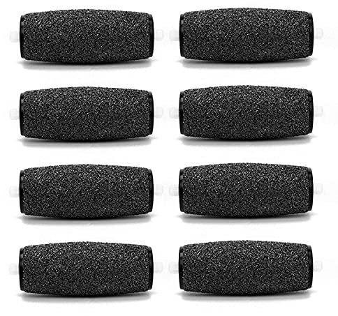 8 PCS Foot File Roller Heads, Pedicure Hard Skin Remover Refills, Replacement Rollers Heads Compatible Foot File Refills for Hard Skin Remover, Rollers for Electric Foot File Hard Skin Remover