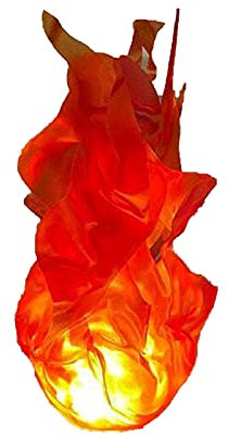SANWOOD Faux feu lumineux 3D, lumière brillante d'Halloween, courant constant, économie d'énergie, accessoire d'Halloween flottant, lampe décorative pour maison hantée, festival et fête (rouge feu)