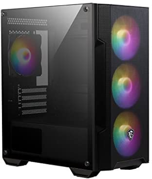 MSI MAG FORGE M100A - Computer case Micro Tower, Nero transparente