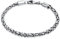 Kuzzoi Buddha Silber Armband für Herren, handgefertigtes Königsketten Armband (4 mm) aus oxidierten 925 Sterling Silber, massives Königsarmband für Männer, Länge 23 cm