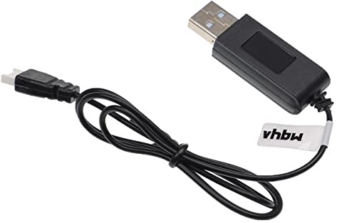 vhbw USB Ladekabel kompatibel mit Carrera RC Video ONE (503003) Drohne | Quadcopter - 60 cm Ersatzkabel