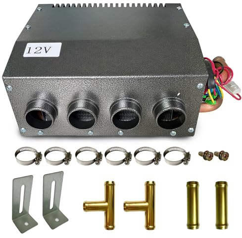 Aubingmotor Heater 4 Ports 8500 BTU 3 Speed Fan 80 CFM for Car Truck Boat RV (2022 new upgrade)