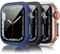 Amzpas 【3 Pezzi】 Cover per Apple Watch 42mm Series 3 2 1 con Pellicola Protettiva, Vetro Temperato Rigida Custodia per Apple Watch Series 3 2 42mm