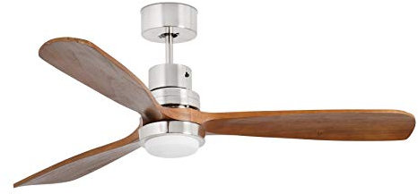 Ventilador de techo FARO Barcelona 33518DCWP LANTAUNiquel/Nogal motor DC, SMART FAN