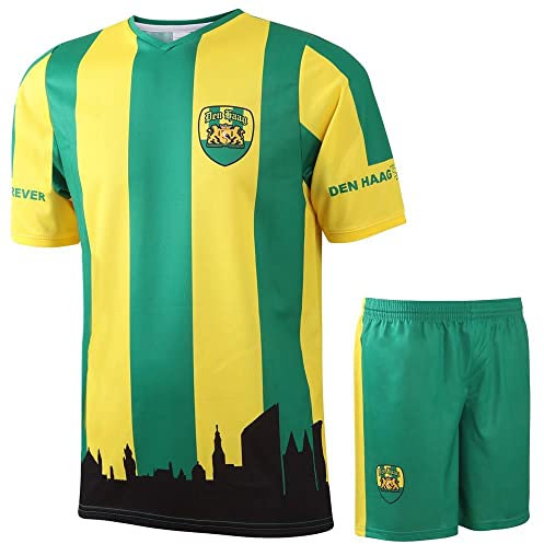 Den HAAG Fußball Trikot Set - Kinder und Erwachsene - Jungen - Sportsachen - Geschenk - Sport t Shirt - Sportbekleidung - Größe XL