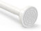 Foeska Barre télescopique Tringle de rideau de douche sans perçage en acier inoxydable Tringle extensible par rotation (Blanc, 80-290cm)