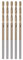 sourcing map 5pcs Foret Hélicoïdal Bits 1.6mm Titane Revêtement (HSS-E) M42 Haute Vitesse Acier 8% Cobalt Droit Tige pour Inox Acier Aluminium Alliage Métal