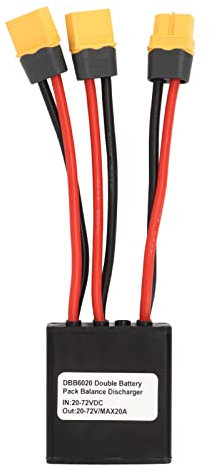 KOSDFOGE Ebike Battery Connector, Dual Battery Connector for E Bike 20A/30A/40a Dual Battery Pack Switch Balancer 24 72VDC(20A)