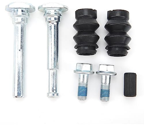 OUKENS Brake Caliper Guide Sleeve Kit, Metal Rubber Rear Brake Caliper Slider Pins Guide Bolts Kit Replacement for JAGUAR X‑TYPE 2001 To 2009