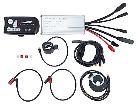 Topyond Brushless-Motor-Controller, 25a 36V 48V 750W Elektrofahrrad-Motor-Controller-Kit Mit S800 LCD Display, Geeignet Für JNJN25a-Motor,bürstenloser Motorsteuerung Für Elektrische Fahrräder