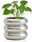 Cusmation Pot de fleurs moderne de 12 cm en céramique émaillée pour intérieur - Pot unique avec trous de drainage - Petites bulles en porcelaine pour herbes et serpents - Argenté