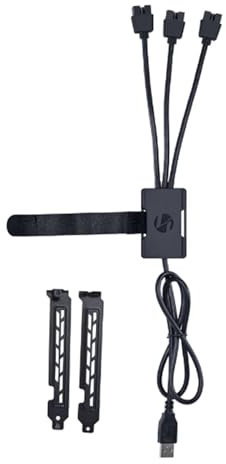 LIAN LI USB 2.0 1-auf-3-Hub (Typ A Stecker) – Schwarz