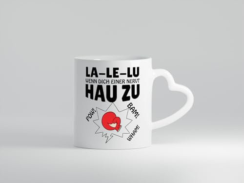 Nerv mich nicht - Herz Tasse Weiß
