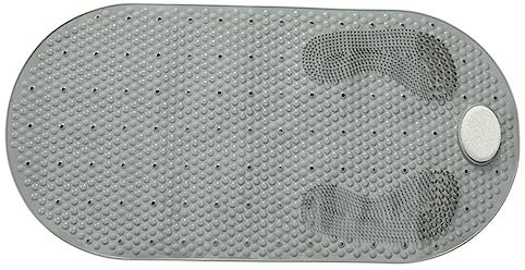 Zerodeko Anti-rutsch-bodenmatte Für Dusche Und Badezimmer Mit Saugnäpfen Und Bimsstein-Struktur Für Fußreinigung Robustes PVC-Material Wasserabweisend Schnell Trocknend